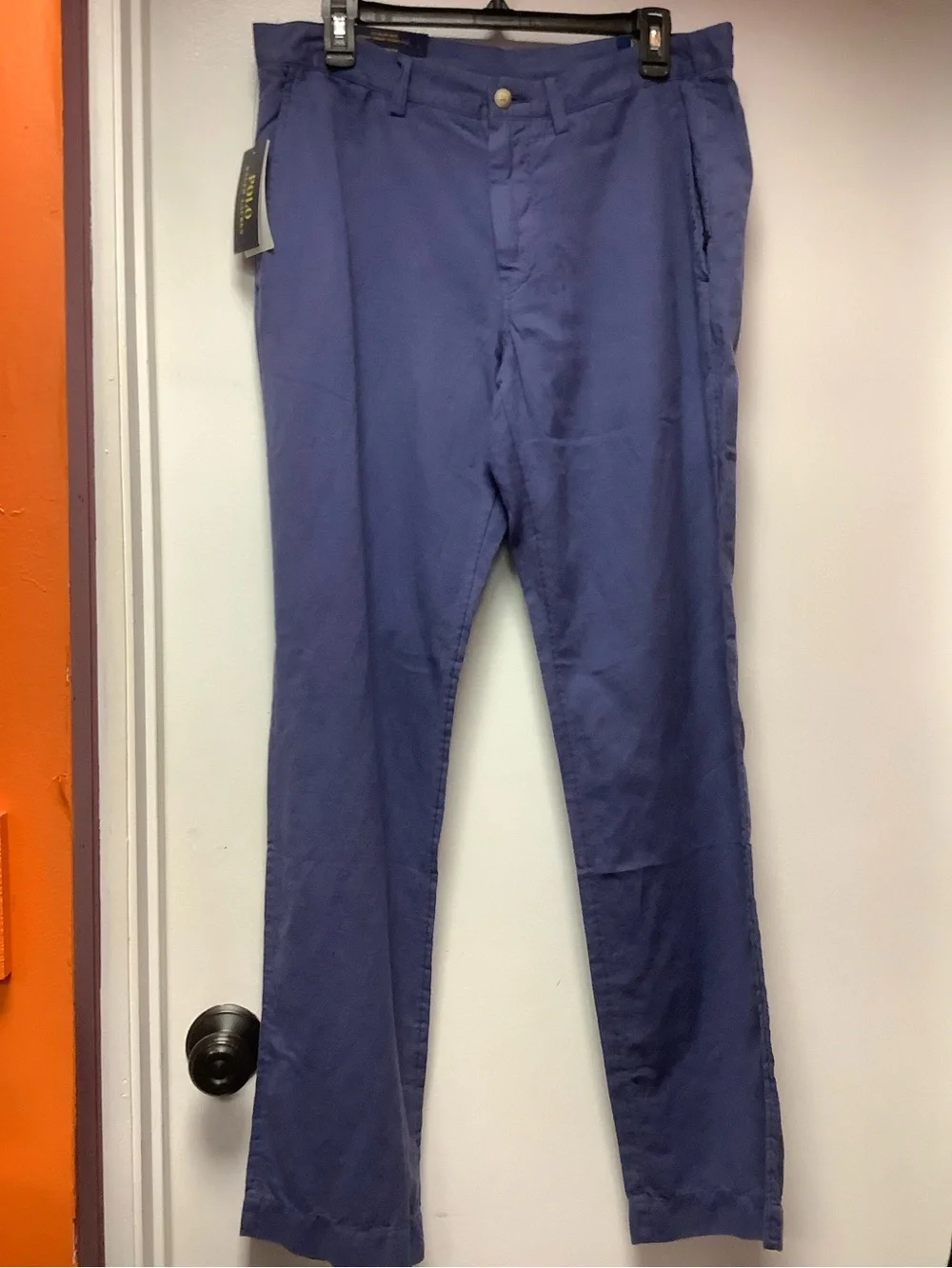 Polo RL Straight Fit Linen/Cotton Blend Pants NWT